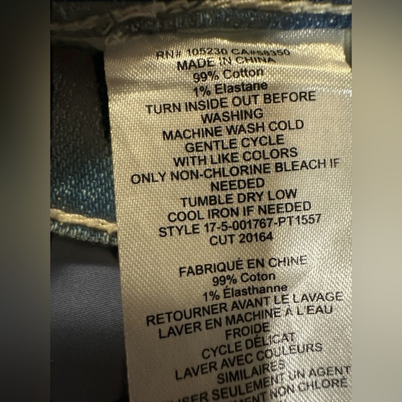 Current/Elliott Blue Distressed Boyfriend Jeans - Picture 8 of 16